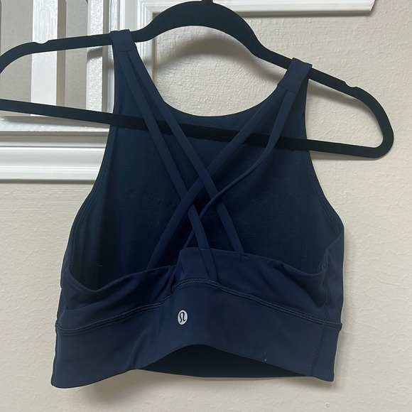 Lululemon Crop SportsBra - size 10 - navy blue - Picture 2 of 2